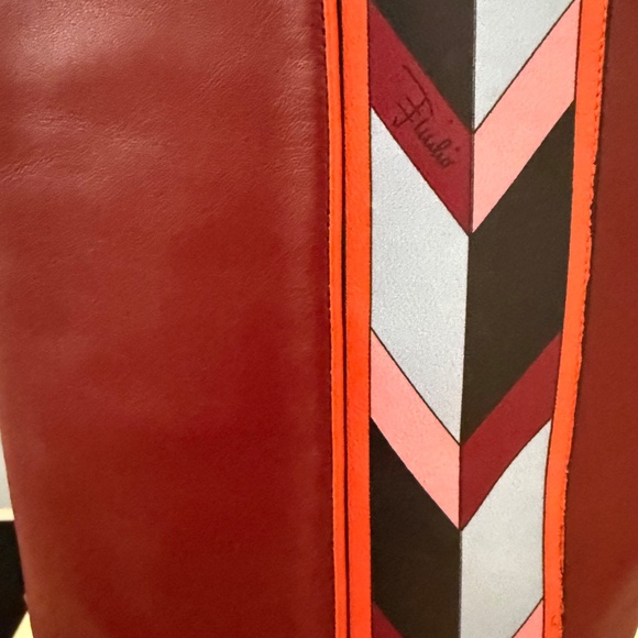 New never used Emilio Pucci knee high heeled boots - Picture 3 of 13